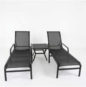 Duas Espreguiçadeiras Maresias com Mesa de Apoio 