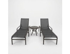 Duas Espreguiçadeiras Maresias com Mesa de Apoio 