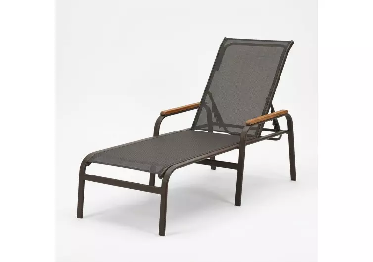 Espreguiçadeira para Piscina | Área Externa | Varanda - Espreguiçadeira Maresias com Madeira 