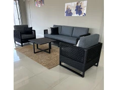 Conjunto de Sofá - Sofá, Duas Poltronas e Mesa de Centro - Conjunto Ipanema 