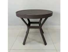 Mesa de Apoio - Tampo em Alumínio com 50cm de diâmetro - Tampo Redondo - Mesa Maresias