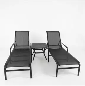 Duas Espreguiçadeiras Maresias com Mesa de Apoio 