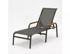 Espreguiçadeira para Piscina | Área Externa | Varanda - Espreguiçadeira Maresias com Madeira 