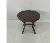 Mesa de Apoio - Tampo em Alumínio com 50cm de diâmetro - Tampo Redondo - Mesa Maresias