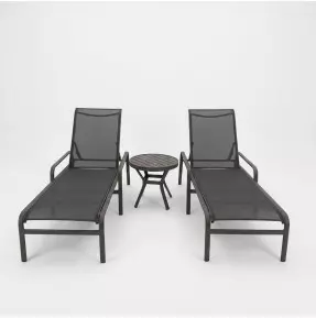 Duas Espreguiçadeiras Maresias com Mesa de Apoio 