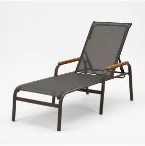 Espreguiçadeira para Piscina | Área Externa | Varanda - Espreguiçadeira Maresias com Madeira 
